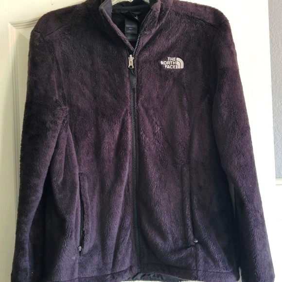 [The North Face] - Black Furry Zip Sweater Jacket Size M - Picture 2 of 9